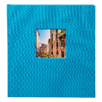 Классика 60 стр. 26х30 под уголки с окном, голубой 27973 (арт.5-42613)