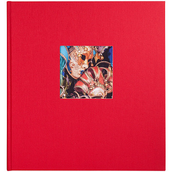 Классика 60 стр. 26x30 под уголки, темно-красный с окном 27984 (арт.5-34566)