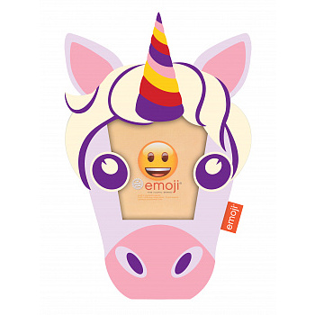 10x10 PI09818 Emoji unicorn, пластик, розовый (арт.5-41538)