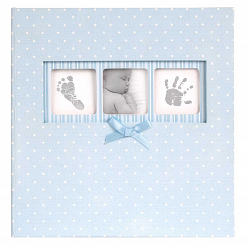 Baby Polka dot 200 фото 10x15 кармашки memo Blue Q4103613M (арт.5-11361)