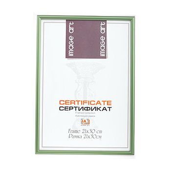 21x30 (A4) 6011-8/E Certificate зеленый (арт.5-06242)