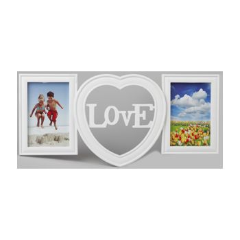 45x21 на 2 фото 10x15 (A6) Love Heart White PL62-2 (арт.5-34667)