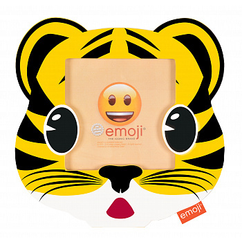 10x10 PI09823 Emoji tiger, пластик, желтый и черный (арт.5-41541)