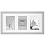 42x21 на 3 фото 10x15 (A6) Block frame МДФ, серебро PI09934 (арт.5-42647)