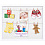 50x43 на 6 фото 10x15 (A6) Baby Alphabet Peg МДФ, белый PI09939 (арт.5-42649)