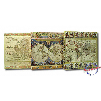 Antique map на 500 фото 10x15 кармашки на 3-х кольцах LM-4R500RB (8668) (арт.5-16180)