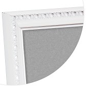 21x30 (A4) 981-S молоко, с пластиком и серебряным кантом (арт.5-45989)