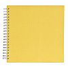 Scrapbook 50 стр. 26x26 под уголки, желтый на пружине Q1609975 (арт.5-41530)