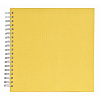 Scrapbook 50 стр. 26x26 под уголки, желтый на пружине Q1609975 (арт.5-41530)