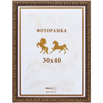30x40 128G-12 коричневый, золотая вязь (арт.5-07157)