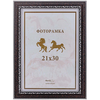 21x30 (A4) 108G-8 зол.коричн.с 2 серебр.кантами (арт.5-07076)