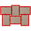 34x48 на 6 фото 10x15 дерево алый (арт.5-34253)