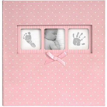 Baby Polka dot 200 фото 10x15 кармашки memo Pink Q4103612M (арт.5-11360)