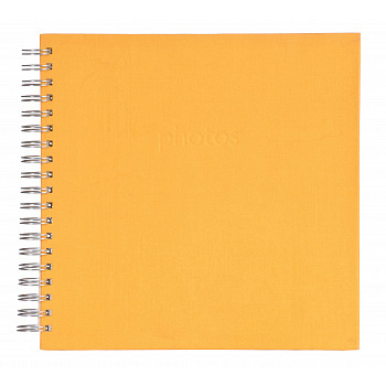 Scrapbook 50 стр. 26x26 под уголки, оранжевый на пружине Q1609974 (арт.5-41529)