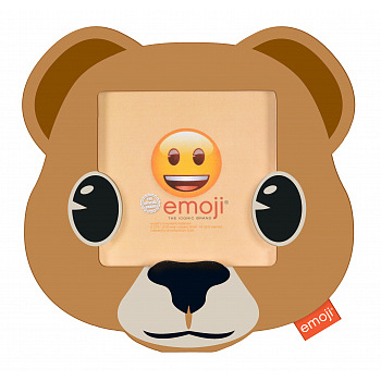 10x10 PI09816 Emoji bear, пластик, коричневый (арт.5-41536)