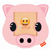10x10 PI09817 Emoji pig, пластик, розовый (арт.5-41537)