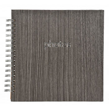 Wood style 40 стр. 20x20 под уголки, серый на пружине Q1209964 (арт.5-41525)