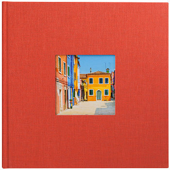 Классика 200 фото 10x15 кармашки, оранжевый 17717 (арт.5-34559)