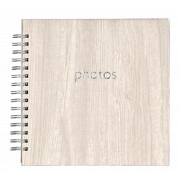 Wood style 40 стр. 20x20 под уголки, светлое дерево на пружине Q1209965 (арт.5-41526)