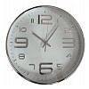 Часы настенные круглые 30 см classic серебро и белый W09642 (арт.5-40821)