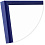 15x21 (А5) PK9148BLU Standart синий, со стеклом (арт.5-40925)