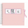 Baby Polka dot 50 стр. 25x25 под уголки, розовый, на пружине Q1609970 (арт.5-41528)
