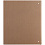 Папка 26x32 для листов 21x30 (A4) лен кофе с 4 кольцами 37716 (арт.5-40716)