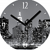 Часы настенные круглые 30 см night city W09672 (арт.5-40811)