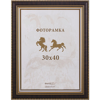 30x40 140G-12 широкая мат.коричн.с 2 зол.кантами (арт.5-07534)