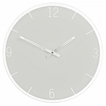 Часы настенные круглые 35 см classic серый W09655 (арт.5-40813)
