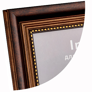 21x30 (A4) Liubava коричневый, золотой кант (арт.5-45935)