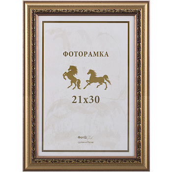 21x30 (A4) 137G-8 матов.золото с 2 зол.кантами (арт.5-07521)