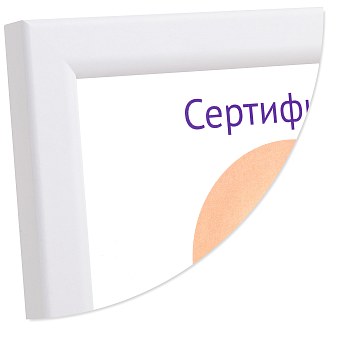 21x30 (A4) 5006-8W белый, МДФ со стеклом (арт.5-34790) — фото 1